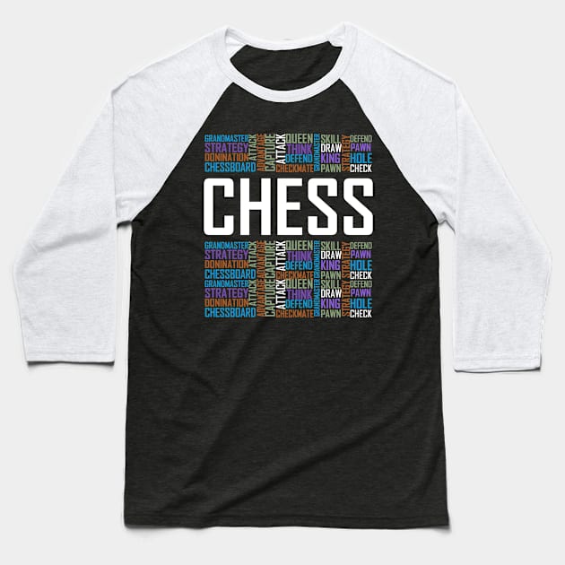 Chess Baseball T-Shirt by animericans